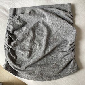 Monrow Grey Cotton Skirt